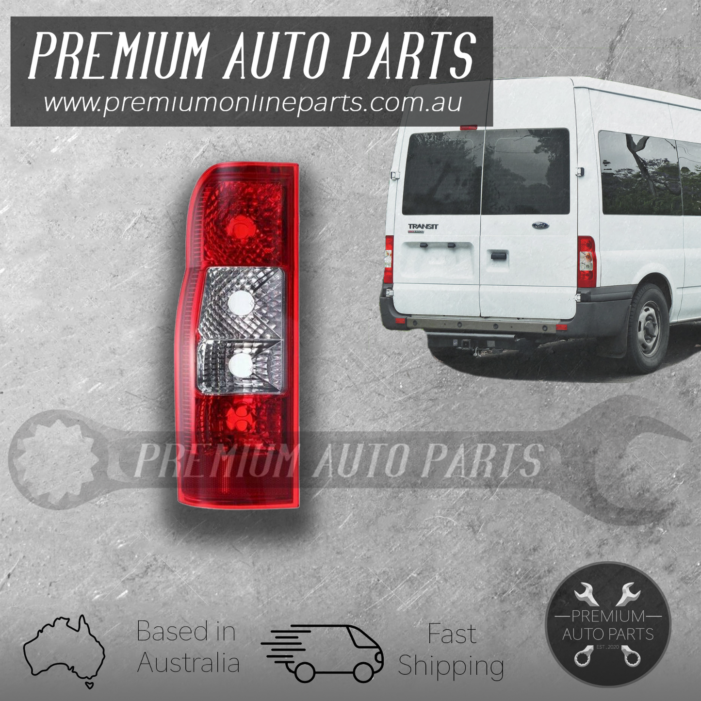 Rear Tail Lamp Light LEFT LH suits Ford Transit Van 2006 - 2014 VM