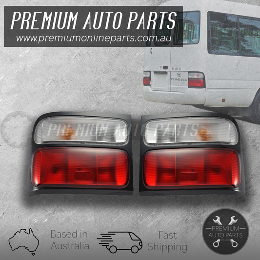 Tail Lamp Light Rear PAIR suits Toyota Coaster Bus BB40 BB50 3RD Gen 2002-2017