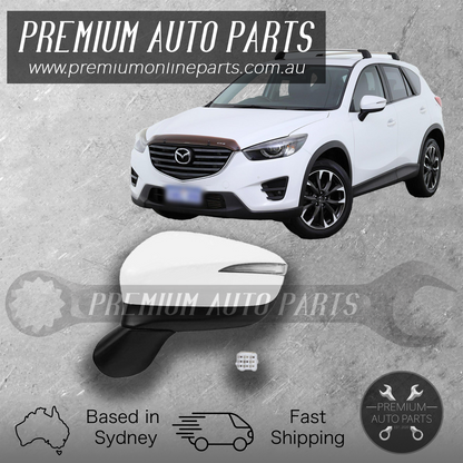 Side Door Mirror Glass LEFT Suits Mazda CX5 CX-5 KE 12/2014 - 04/2017 (8 Wire)