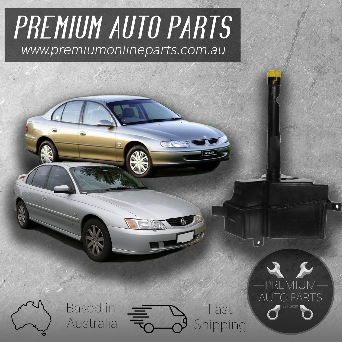 Radiator Overflow Bottle Tank [ V6 ] For Holden Commodore VT VX VU VY VZ 1997-06