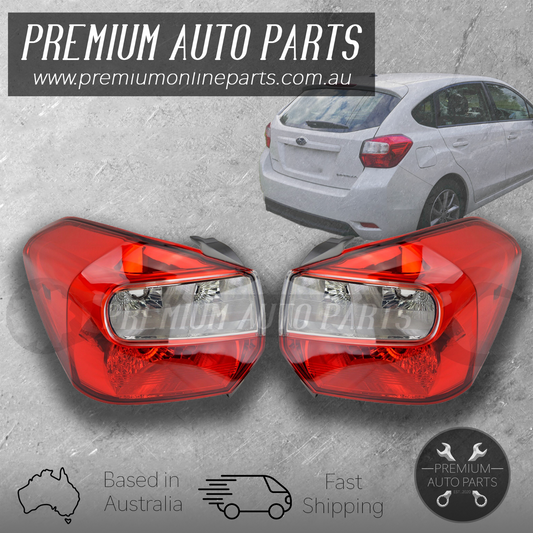 Tail Lamp Light Rear PAIR suits Subaru Impreza Wagon Hatch G4 GP GP7 2012 - 2016