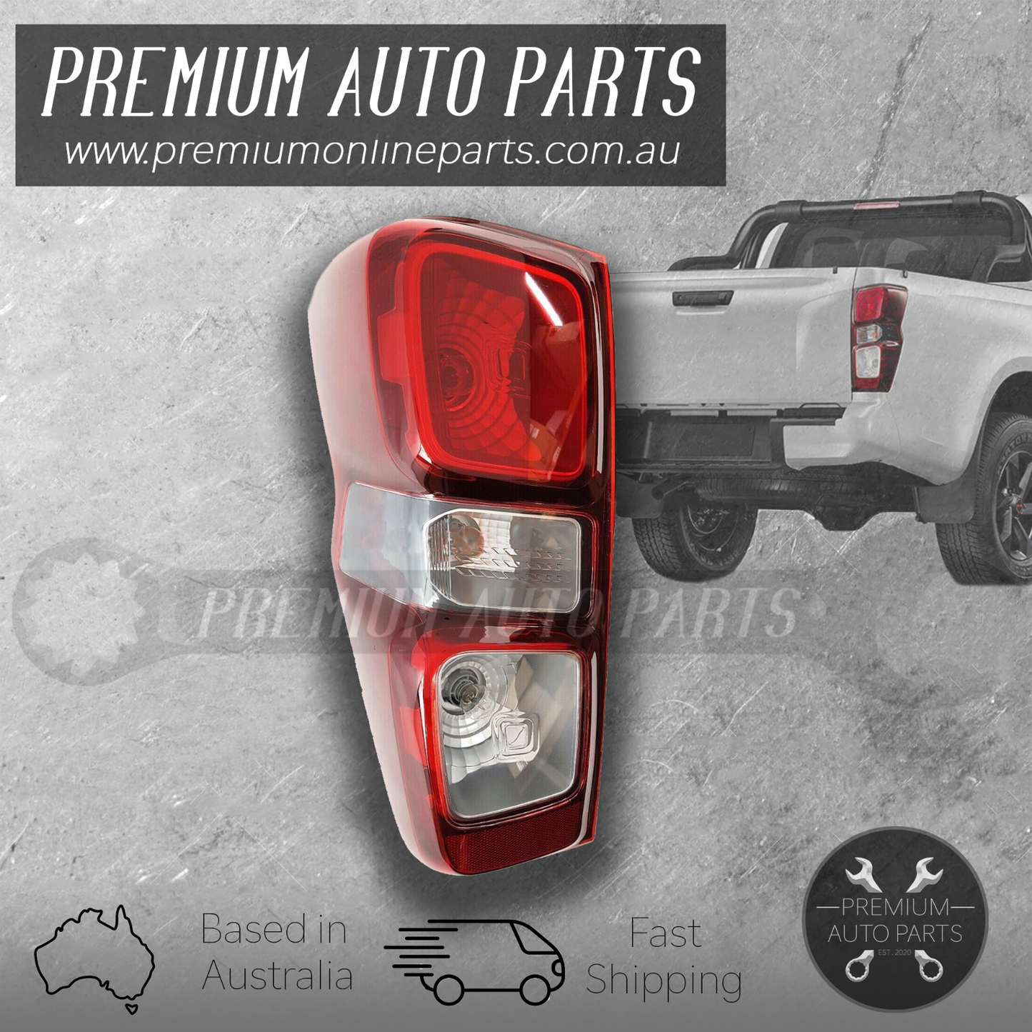 Tail Lamp Light LEFT suits Isuzu Dmax D-Max 2019 - Onwards [ Halogen ]