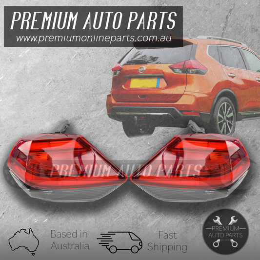 OUTER Tail Lamp Light Rear PAIR suit Nissan X-trail Xtrail T32 2017-2021 *LED*