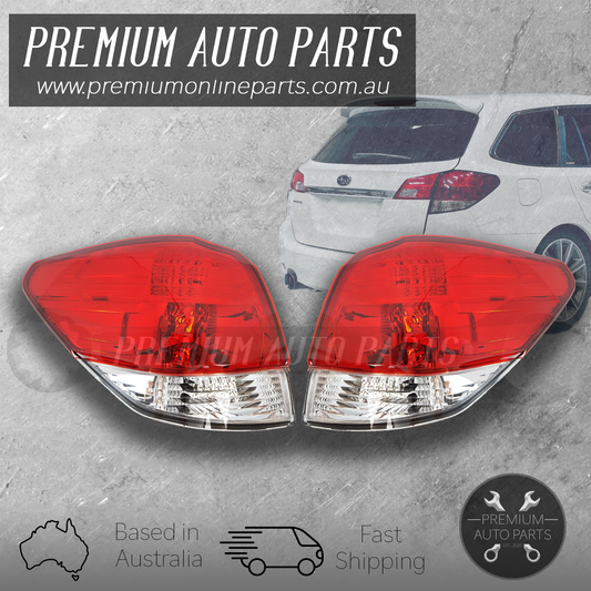 Body Outer Tail Lamp Light Rear PAIR suit Subaru Liberty Wagon Gen 5 2009 -2014