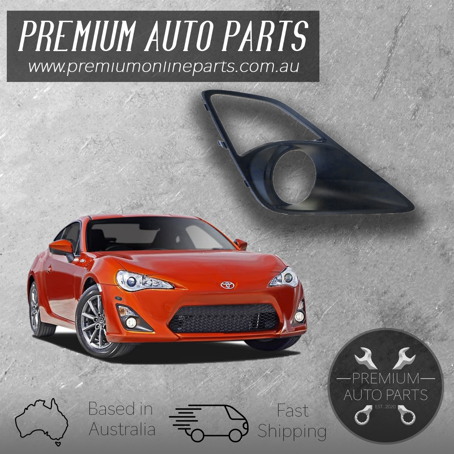 Front Bumper Bar Fog Light Cover Right [OEM GENUINE ] Suits Toyota 86 2012-2016