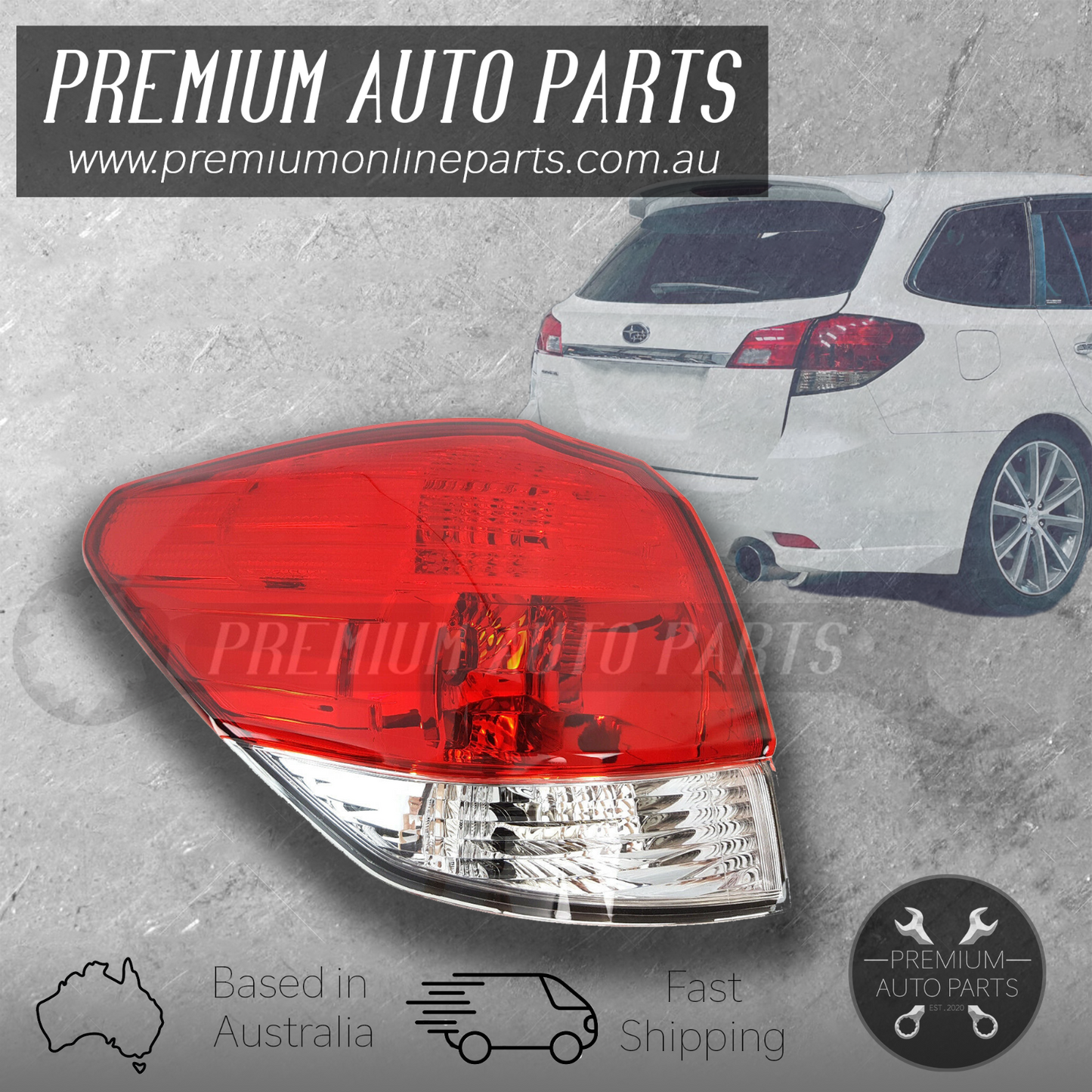 Body Outer Tail Lamp Light Rear LEFT suits Subaru Liberty Wagon Gen 5 2009 -2014